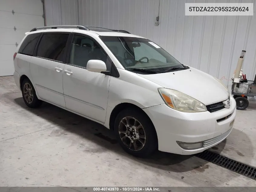 2005 Toyota Sienna Xle VIN: 5TDZA22C95S250624 Lot: 40743970