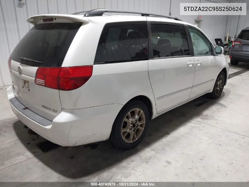 2005 Toyota Sienna Xle VIN: 5TDZA22C95S250624 Lot: 40743970