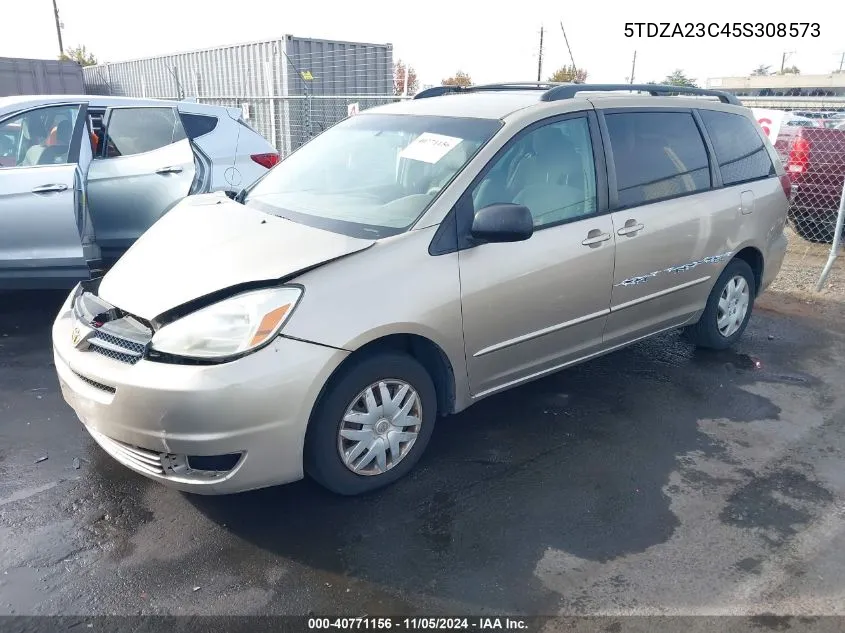 2005 Toyota Sienna Le VIN: 5TDZA23C45S308573 Lot: 40771156