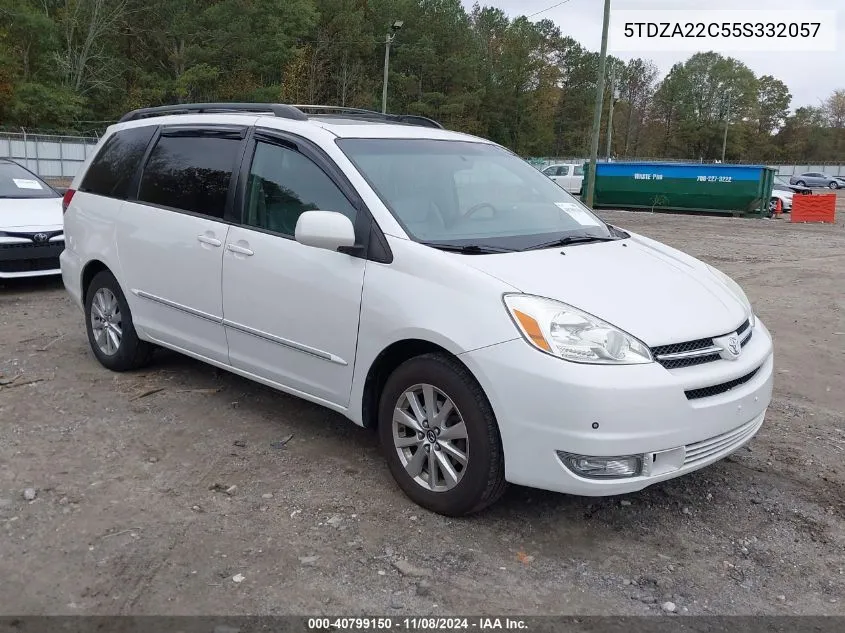 2005 Toyota Sienna Xle Limited VIN: 5TDZA22C55S332057 Lot: 40799150