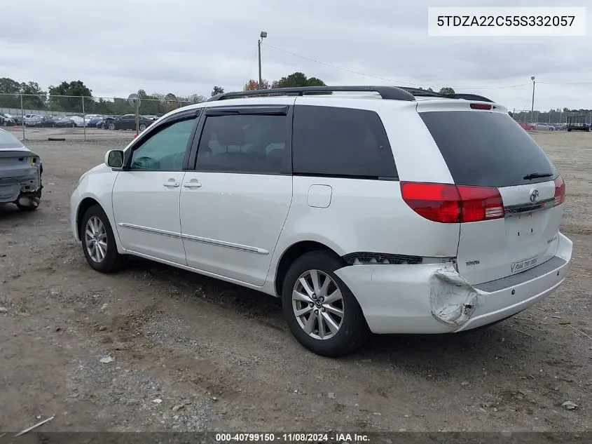 2005 Toyota Sienna Xle Limited VIN: 5TDZA22C55S332057 Lot: 40799150