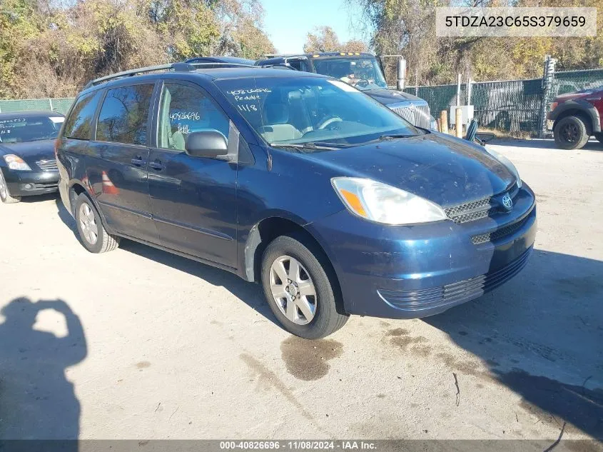 2005 Toyota Sienna Le VIN: 5TDZA23C65S379659 Lot: 40826696