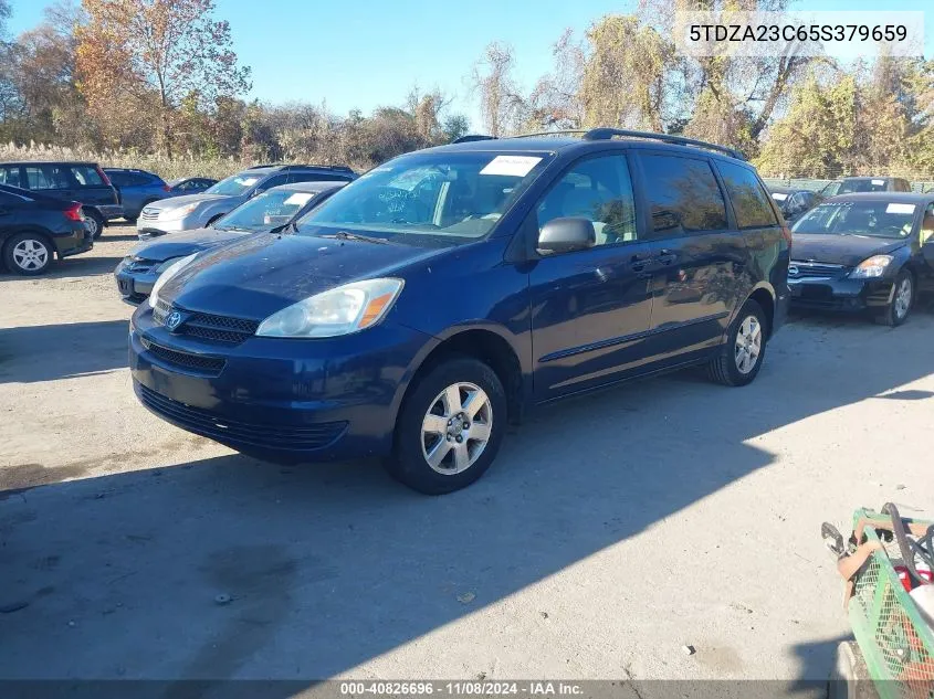 2005 Toyota Sienna Le VIN: 5TDZA23C65S379659 Lot: 40826696