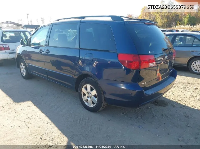 2005 Toyota Sienna Le VIN: 5TDZA23C65S379659 Lot: 40826696