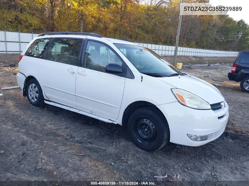 2005 Toyota Sienna Ce VIN: 5TDZA23C35S239889 Lot: 40859155