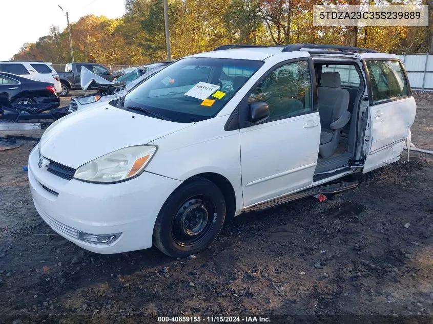 2005 Toyota Sienna Ce VIN: 5TDZA23C35S239889 Lot: 40859155