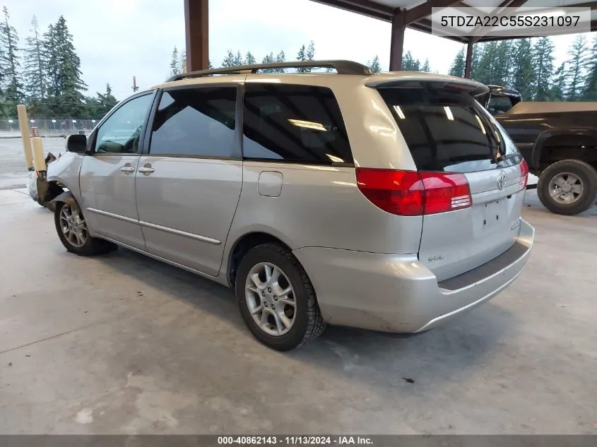 2005 Toyota Sienna Xle VIN: 5TDZA22C55S231097 Lot: 40862143