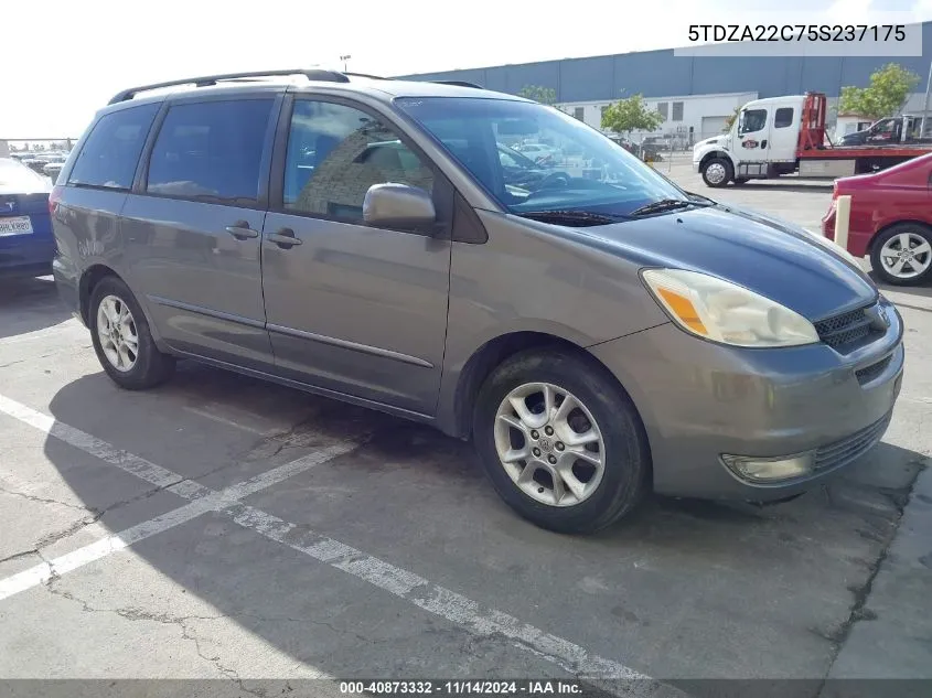 2005 Toyota Sienna Xle VIN: 5TDZA22C75S237175 Lot: 40873332