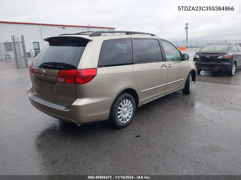 2005 Toyota Sienna Le VIN: 5TDZA23C35S384866 Lot: 40885473