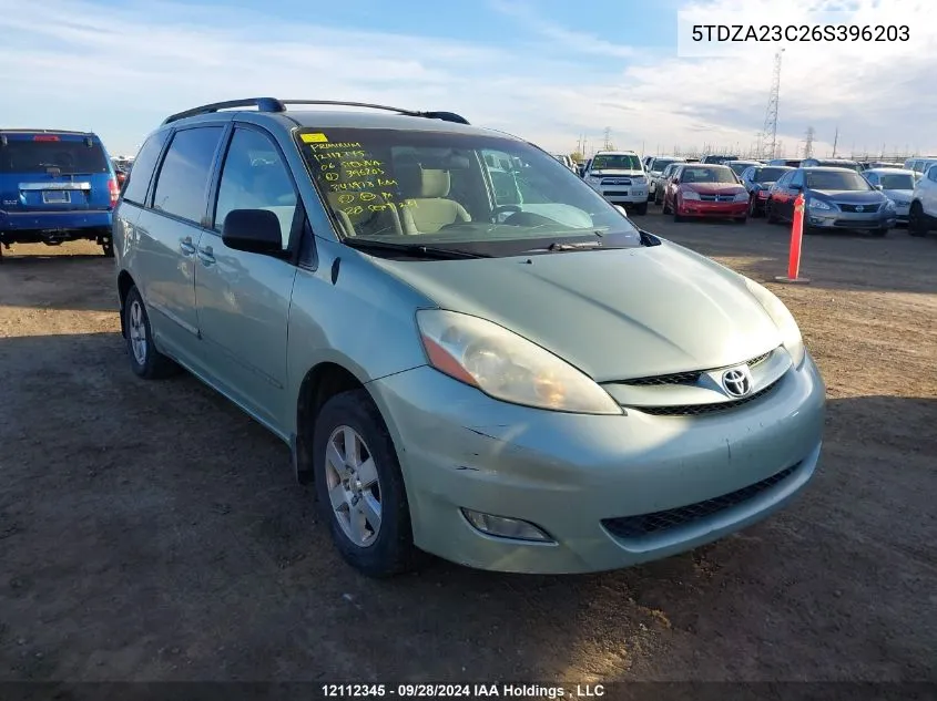 5TDZA23C26S396203 2006 Toyota Sienna Ce/Le