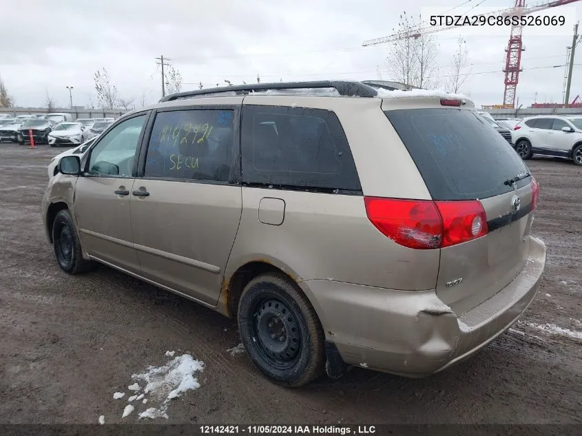 5TDZA29C86S526069 2006 Toyota Sienna Ce