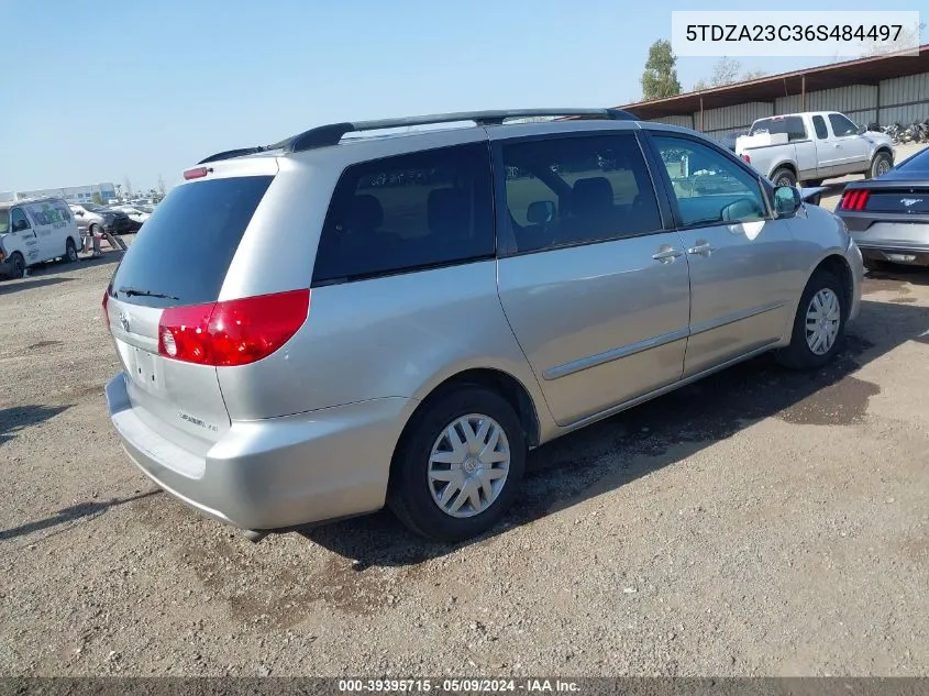 2006 Toyota Sienna Le VIN: 5TDZA23C36S484497 Lot: 39395715