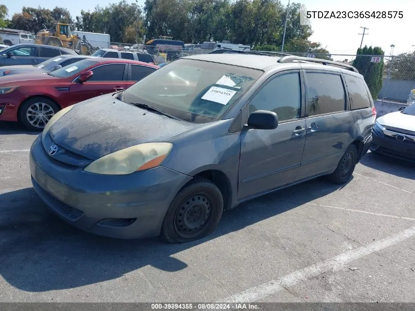 5TDZA23C36S428575 2006 Toyota Sienna Le