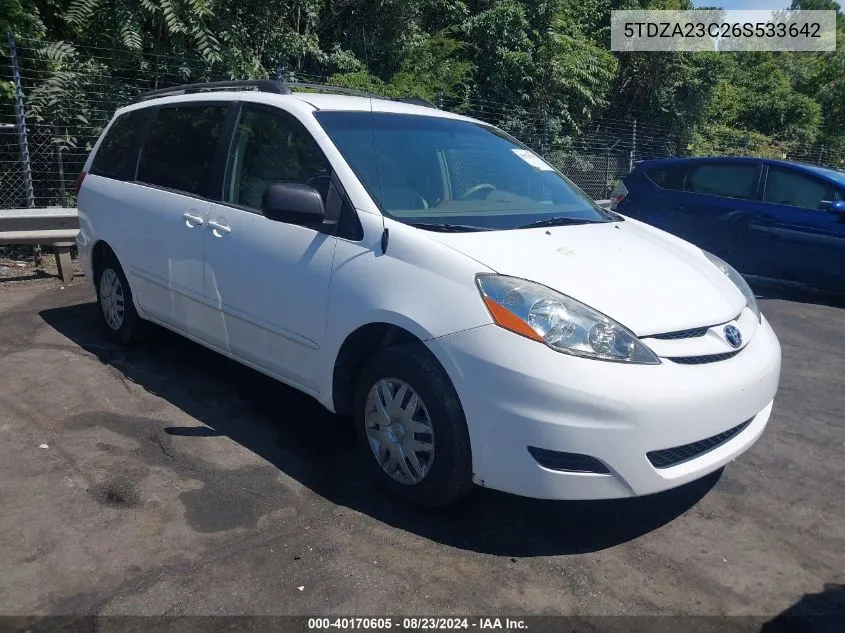 5TDZA23C26S533642 2006 Toyota Sienna Ce