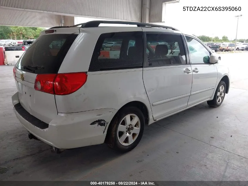 2006 Toyota Sienna Xle VIN: 5TDZA22CX6S395060 Lot: 40179258