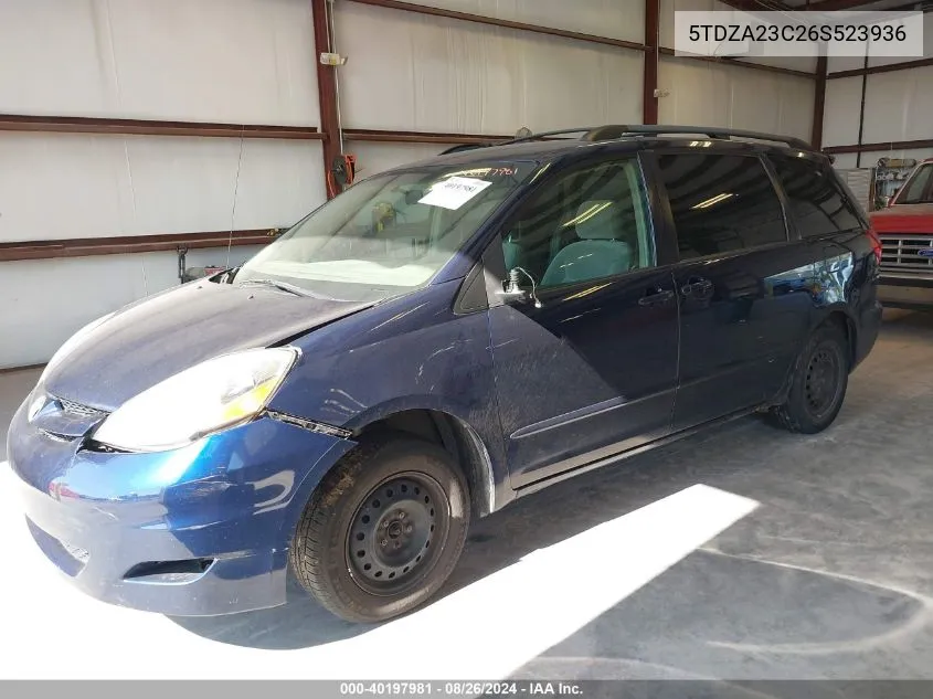 5TDZA23C26S523936 2006 Toyota Sienna Le