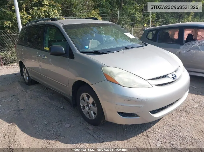 5TDZA23C96S521326 2006 Toyota Sienna Le