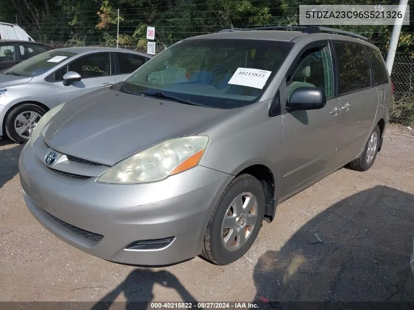 5TDZA23C96S521326 2006 Toyota Sienna Le