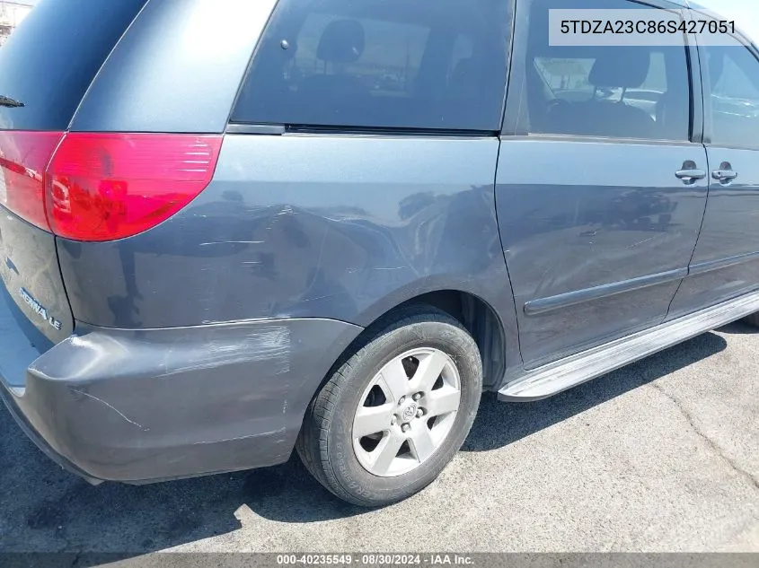 5TDZA23C86S427051 2006 Toyota Sienna Le