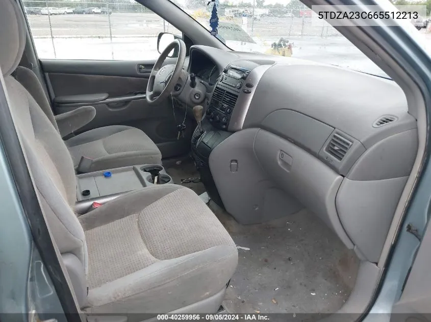 5TDZA23C665512213 2006 Toyota Sienna