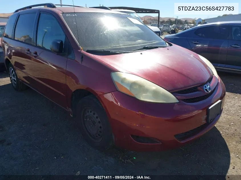 2006 Toyota Sienna Ce VIN: 5TDZA23C56S427783 Lot: 40271411