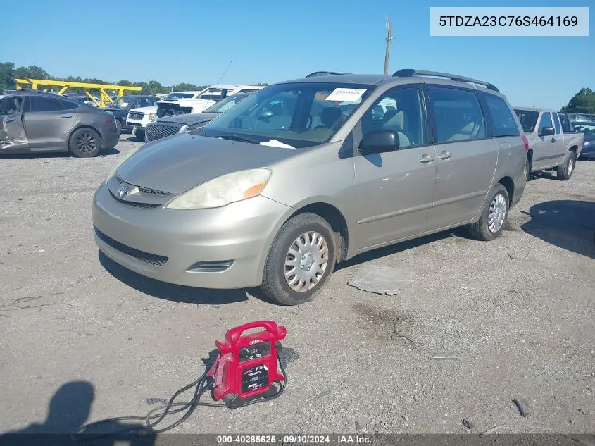 2006 Toyota Sienna Ce VIN: 5TDZA23C76S464169 Lot: 40285625