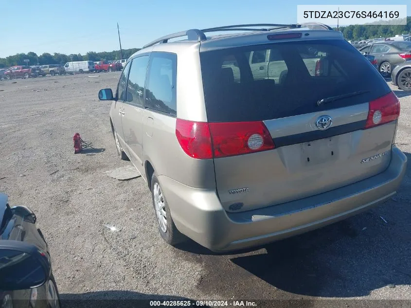 2006 Toyota Sienna Ce VIN: 5TDZA23C76S464169 Lot: 40285625