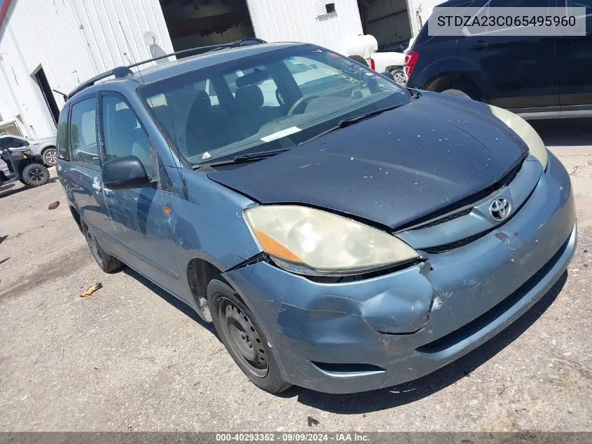 2006 Toyota Sienna VIN: STDZA23C065495960 Lot: 40293352