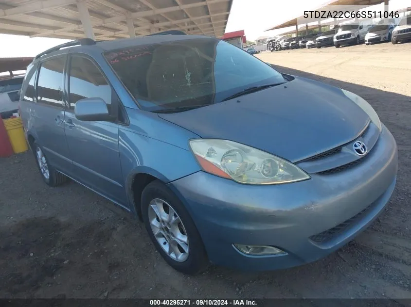 5TDZA22C66S511046 2006 Toyota Sienna Xle