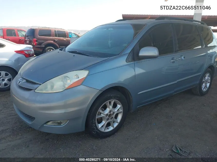 5TDZA22C66S511046 2006 Toyota Sienna Xle