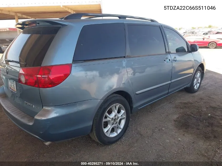 5TDZA22C66S511046 2006 Toyota Sienna Xle