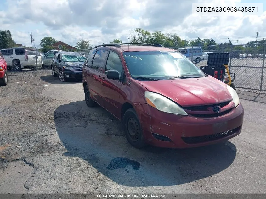 5TDZA23C96S435871 2006 Toyota Sienna Le