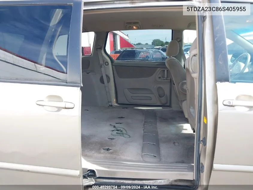 5TDZA23C86S405955 2006 Toyota Sienna Le