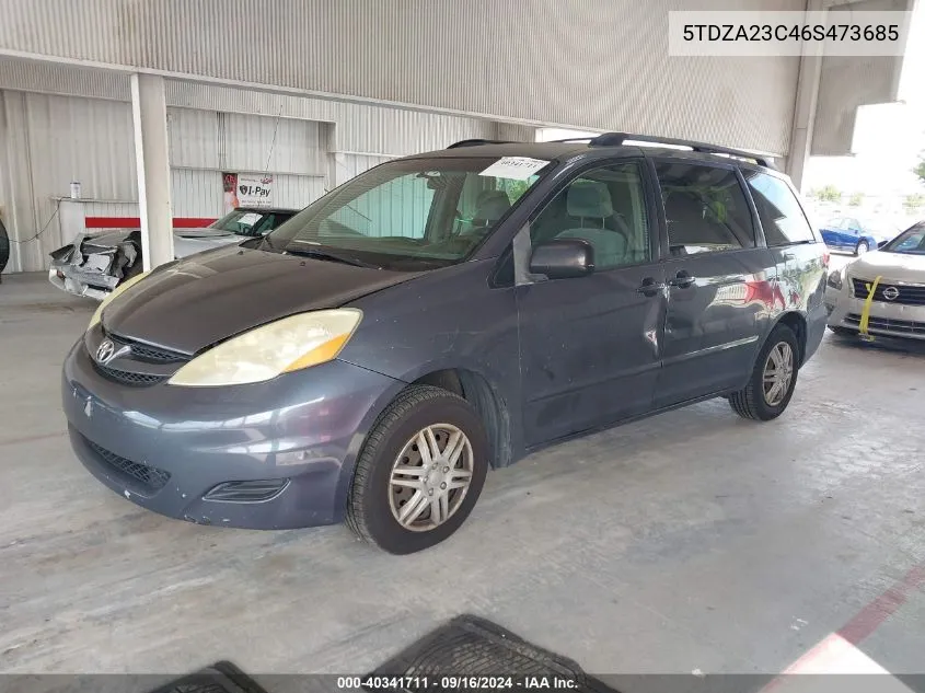 2006 Toyota Sienna Ce/Le VIN: 5TDZA23C46S473685 Lot: 40341711