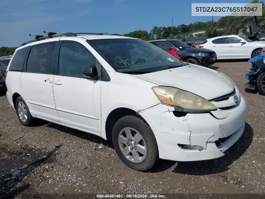 5TDZA23C76S517047 2006 Toyota Sienna Le