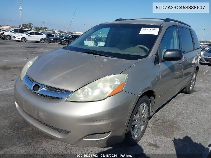 2006 Toyota Sienna Ce VIN: 5TDZA23C46S388507 Lot: 40371703