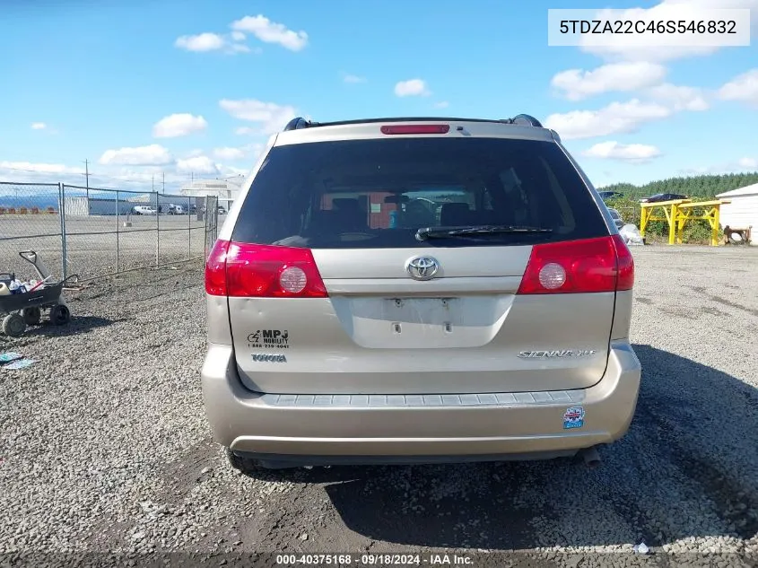 5TDZA22C46S546832 2006 Toyota Sienna