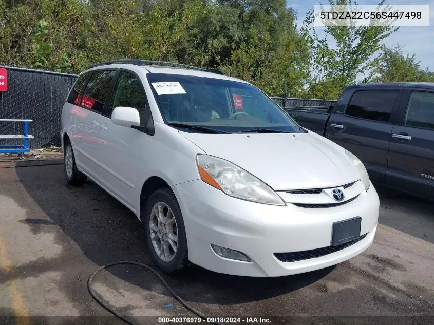 2006 Toyota Sienna Xle VIN: 5TDZA22C56S447498 Lot: 40376979