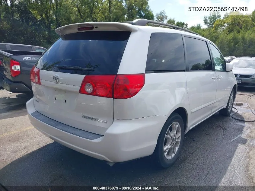 2006 Toyota Sienna Xle VIN: 5TDZA22C56S447498 Lot: 40376979