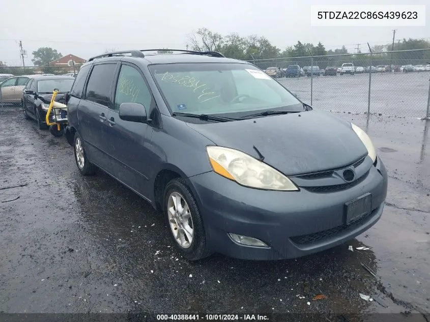 2006 Toyota Sienna Xle VIN: 5TDZA22C86S439623 Lot: 40388441