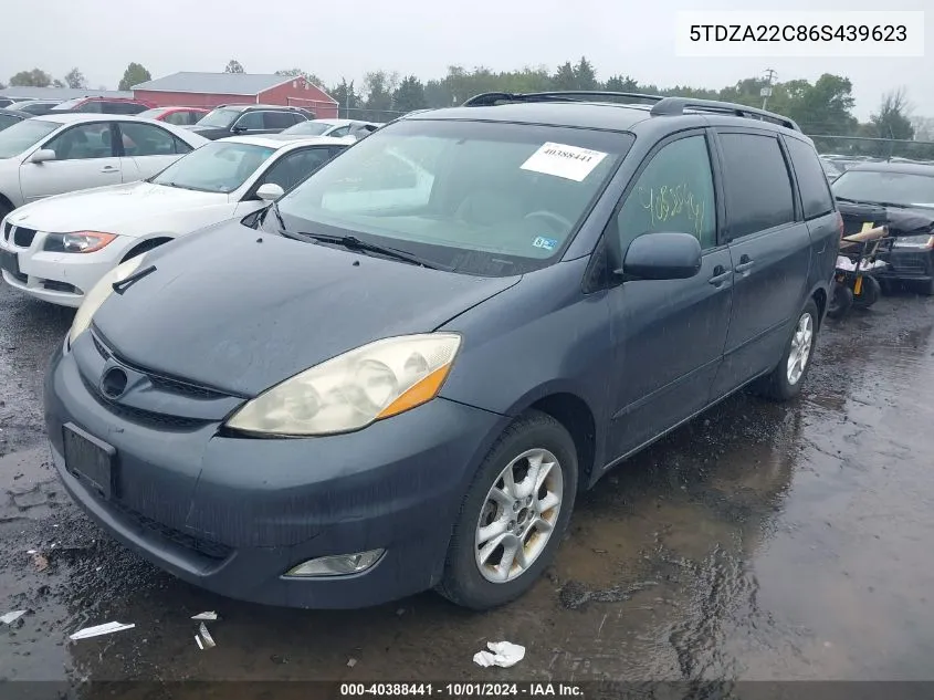 2006 Toyota Sienna Xle VIN: 5TDZA22C86S439623 Lot: 40388441