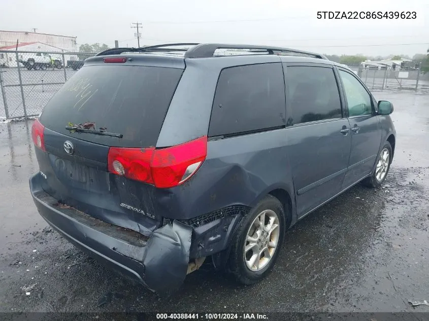 2006 Toyota Sienna Xle VIN: 5TDZA22C86S439623 Lot: 40388441