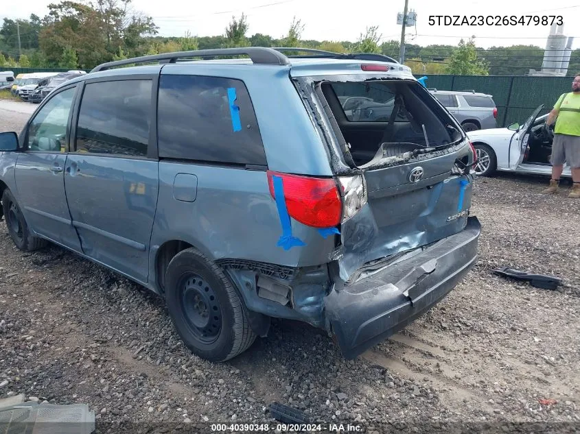 2006 Toyota Sienna Le VIN: 5TDZA23C26S479873 Lot: 40390348