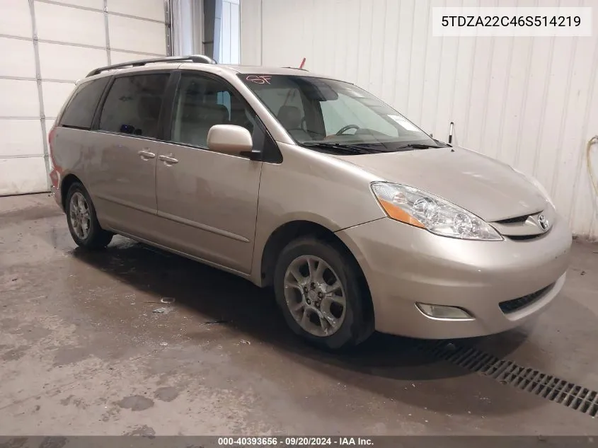 5TDZA22C46S514219 2006 Toyota Sienna Xle