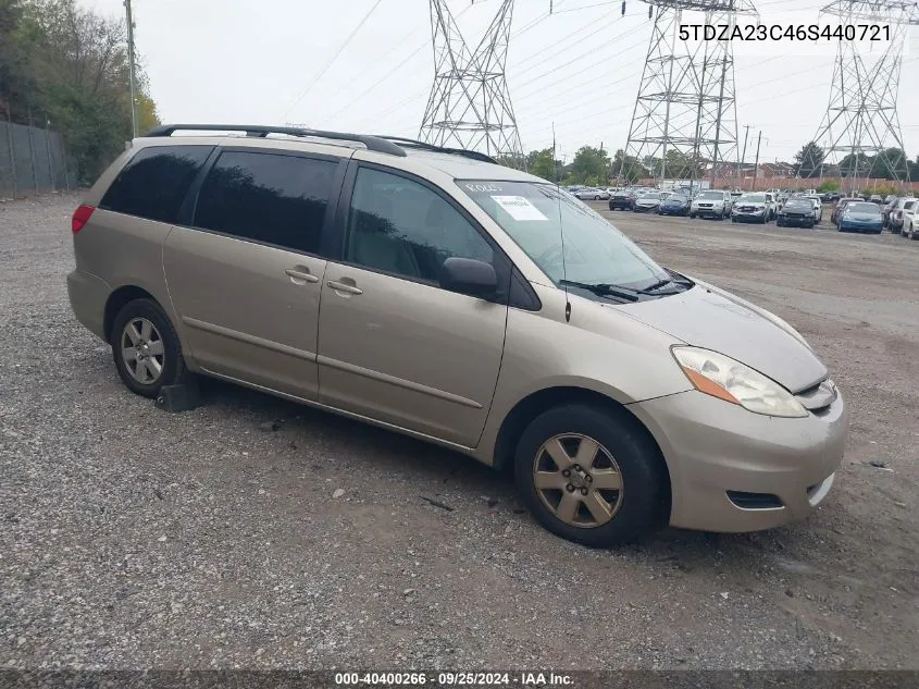 5TDZA23C46S440721 2006 Toyota Sienna Le