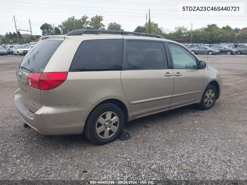 5TDZA23C46S440721 2006 Toyota Sienna Le