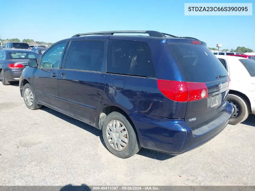 2006 Toyota Sienna Le VIN: 5TDZA23C66S390095 Lot: 40413387