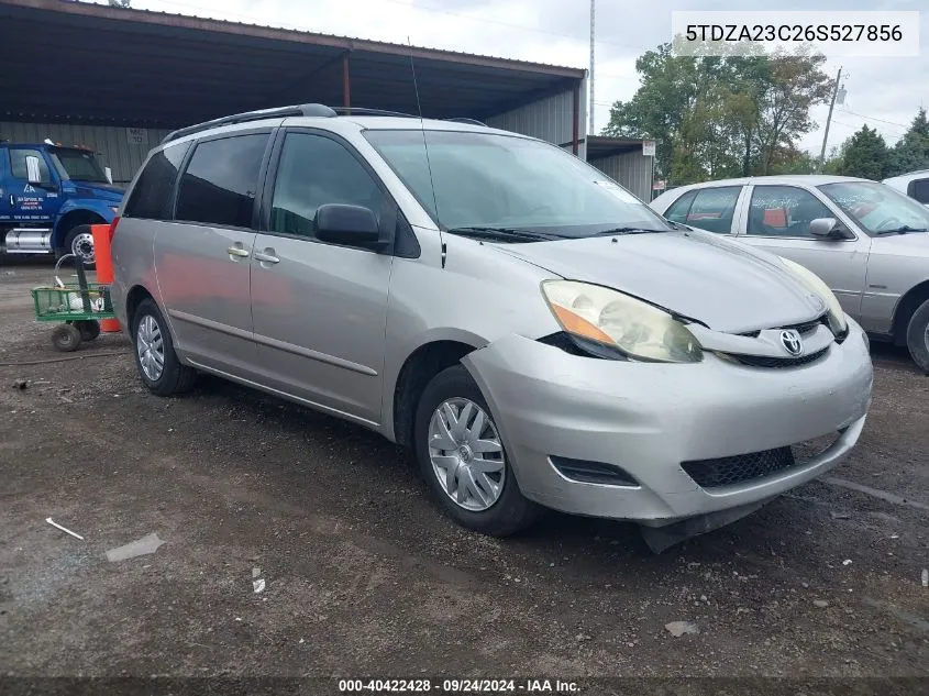 2006 Toyota Sienna Le VIN: 5TDZA23C26S527856 Lot: 40422428