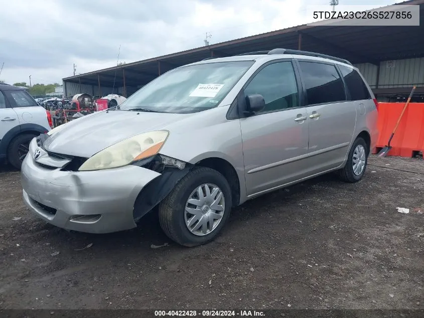 2006 Toyota Sienna Le VIN: 5TDZA23C26S527856 Lot: 40422428