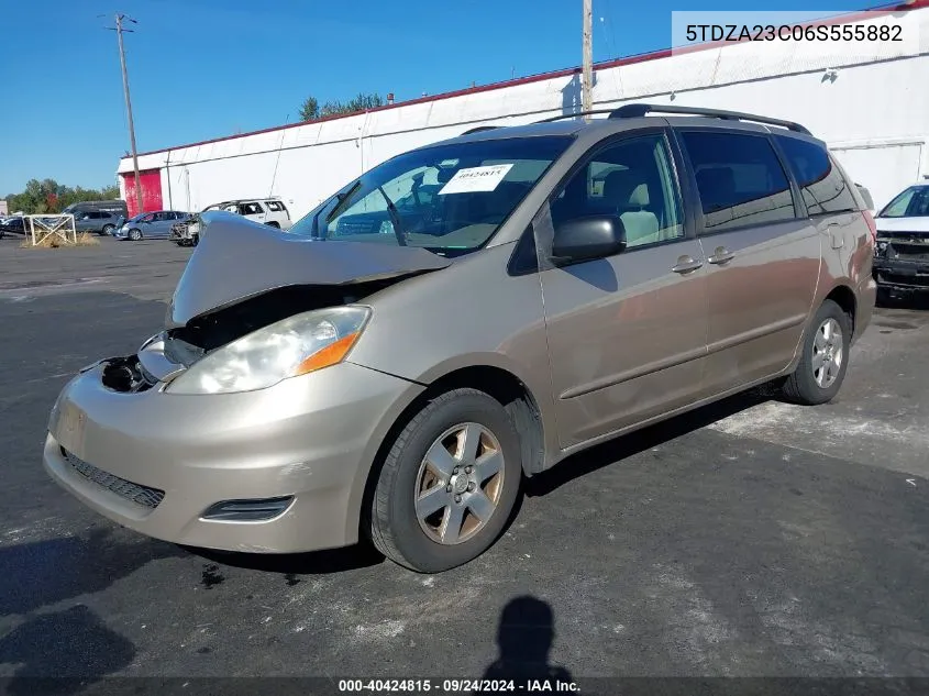 2006 Toyota Sienna Le VIN: 5TDZA23C06S555882 Lot: 40424815